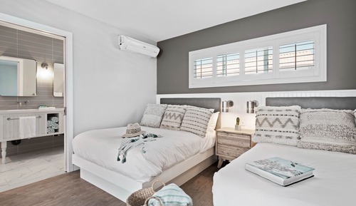 Familien-Doppelzimmer, eingeschränkter Meerblick