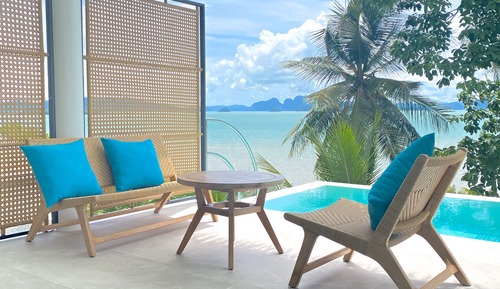 Deluxe-Villa, 1 King-Bett, Nichtraucher, Meerblick