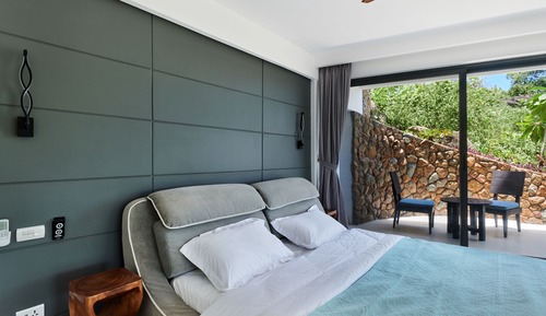 Luxury-Apartment, 1 King-Bett, Terrasse, Meerblick