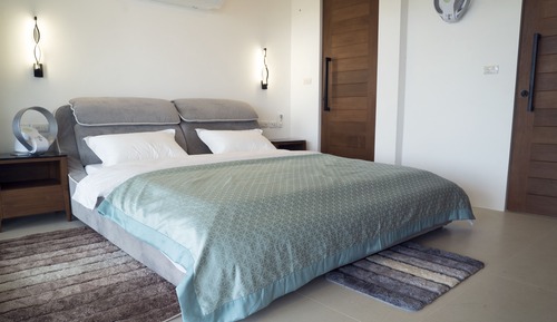Luxury-Villa, 1 King-Bett, eigener Pool, Meerblick