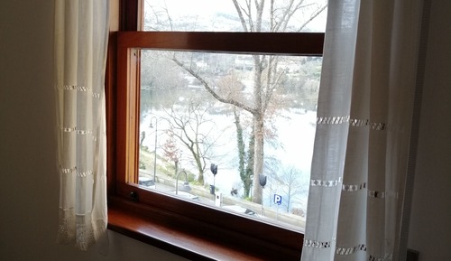 Familien-Doppelzimmer, 1 Doppelbett, Badewanne, Flussblick