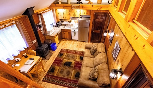 Familien-Ferienhütte, 1 Schlafzimmer, Küche, Bergblick (dog friendly)