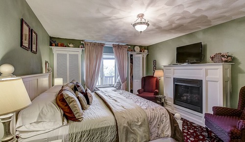 Deluxe-Doppelzimmer, 1 King-Bett, Nichtraucher, Kamin