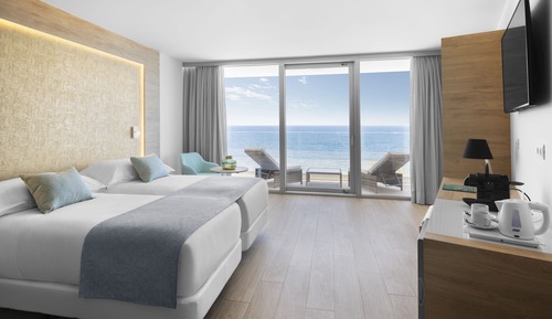 Deluxe-Doppelzimmer, 1 Queen-Bett und Schlafsofa, Meerblick