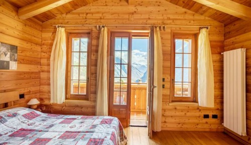 Comfort-Doppel- oder -Zweibettzimmer, eigenes Bad, Bergblick