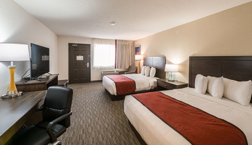 Doppelzimmer, 2 Queen-Betten, barrierefrei, eigenes Bad