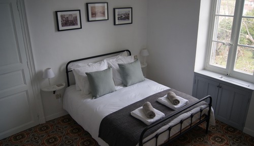 Doppelzimmer, mit Bad, Gartenblick (a. No1 Chambre)