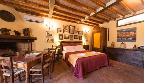 Doppelzimmer, Kamin