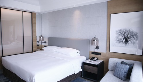 Zimmer, 1 King-Bett, Stadtblick