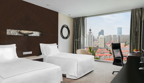 Classic-Zimmer, 2 Doppelbetten, Stadtblick