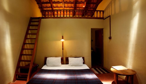 Economy-Doppelzimmer, 1 Doppelbett, Blick auf den Innenhof