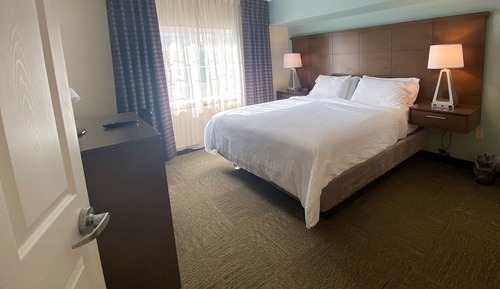 Suite, 1 Queen-Bett, barrierearme Badewanne, Küche