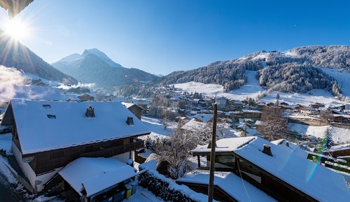 Standard-Doppel- oder -Zweibettzimmer, Balkon, Bergblick