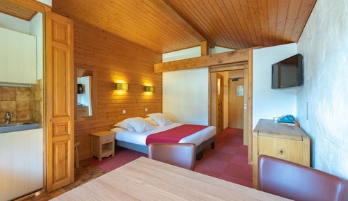 Familienzimmer, Kochnische, Bergblick