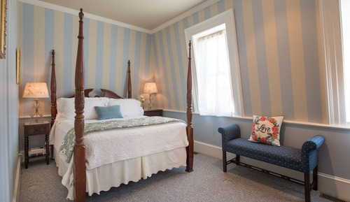 Luxury-Suite, 1 Queen-Bett, Kamin, Gartenblick