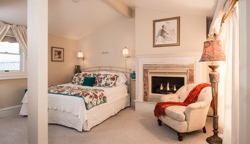 Luxury-Zimmer, 1 King-Bett, Kamin