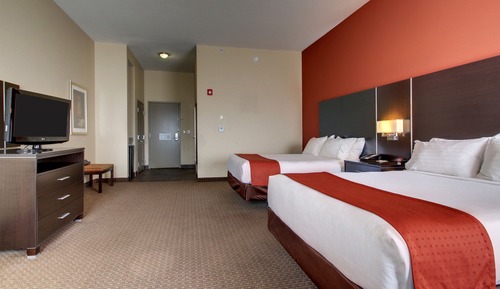 Standardzimmer, 2 Doppelbetten, barrierearme Badewanne (Mobility)