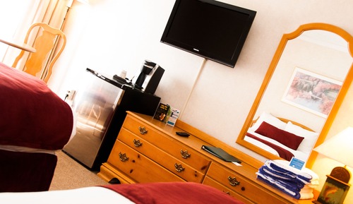 Zimmer, 2 Doppelbetten, Seeblick