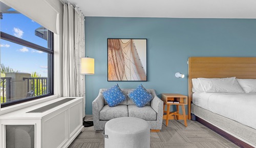 Zimmer, 1 King-Bett, Nichtraucher, Blick auf den Jachthafen