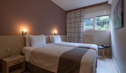 Economy-Zweibettzimmer (1st floor- semi basement room)