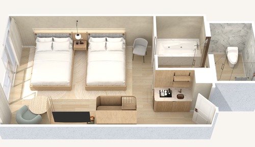 Suite, 1 King-Bett und Schlafsofa, Meerblick