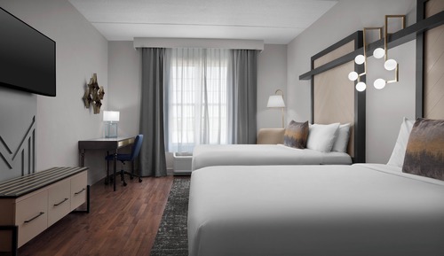 Standardzimmer, 2 Doppelbetten, barrierefrei (Communications)