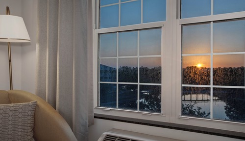 Zimmer, 2 Doppelbetten, Seeblick