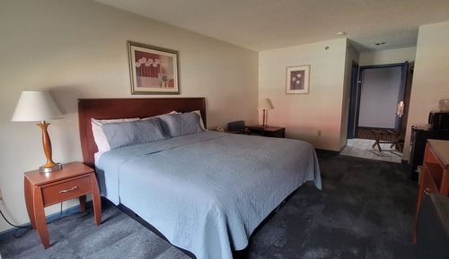 Standard-Einzelzimmer, 1 King-Bett, barrierefrei, Kühlschrank und Mikrowelle