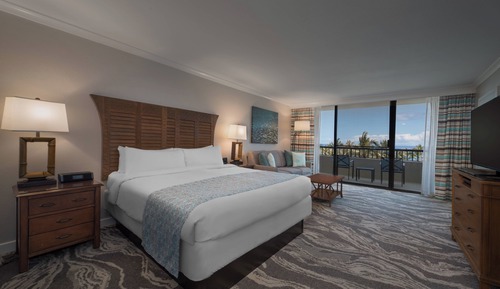 Zimmer, 1 King-Bett und Schlafsofa, Nichtraucher, Meerblick (Balcony)