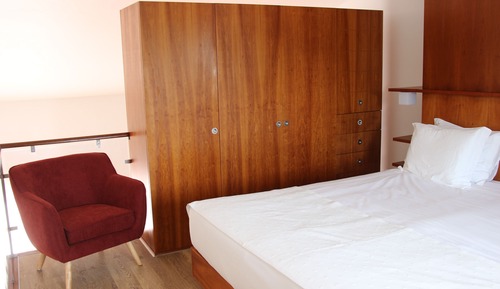 Superior-Maisonette, 1 Schlafzimmer, Terrasse, eingeschränkter Meerblick