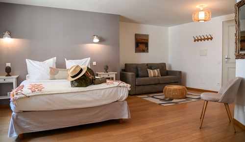 Doppelzimmer, mit Bad (Chambre « Boisée »)