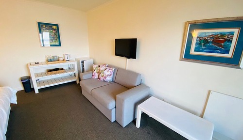 Comfort-Vierbettzimmer, 1 Schlafzimmer, Meerblick, Erdgeschoss