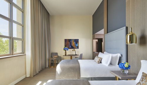 Premium-Zimmer, 2 Einzelbetten, Gartenblick