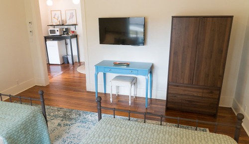 Luxury-Doppelzimmer, 2 Doppelbetten, Balkon, Gartenblick (Spring View)