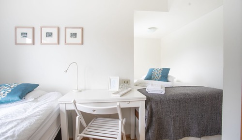 Economy-Zweibettzimmer, Gemeinschaftsbad