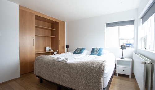 Doppel- oder Zweibettzimmer, Gemeinschaftsbad, Meerblick