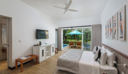 Luxury-Bungalow, 1 King-Bett