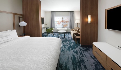 Suite, 1 King-Bett und Schlafsofa (Mobility Accessible, Roll-in Shower)