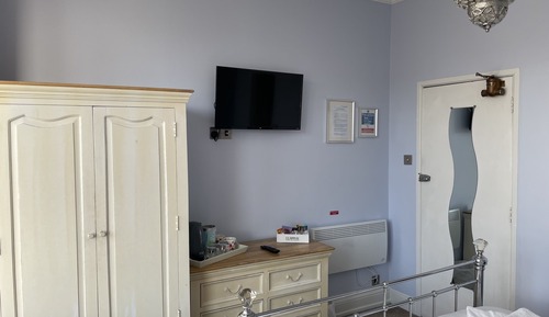 Deluxe-Doppelzimmer, mit Bad, Hafenblick (1st floor room 1)