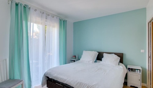 Deluxe-Dreibettzimmer, 3 Einzelbetten, Nichtraucher, Gartenblick