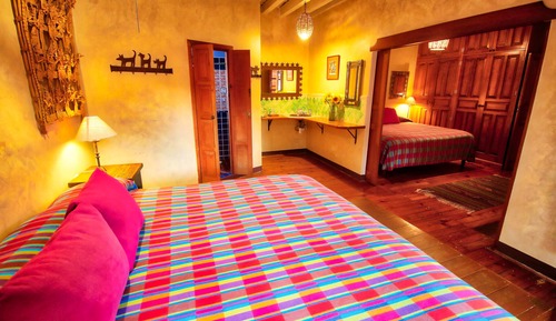 Premium-Vierbettzimmer, Nichtraucher, Blick auf den Innenhof (Arbol)