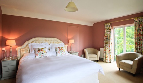 Deluxe-Doppelzimmer, 1 King-Bett, mit Bad, Gartenblick