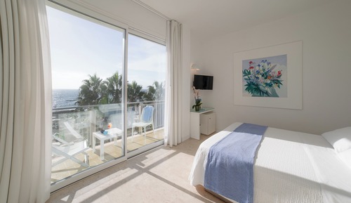Panoramic-Doppel- oder -Zweibettzimmer, Balkon, Meerblick