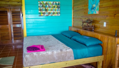 Deluxe-Ferienhütte, Mehrere Betten, Meerblick