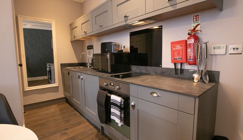 Luxury-Apartment, 1 King-Bett (The Forum)