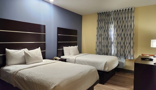 Zimmer, 2 Doppelbetten, Nichtraucher, Küche (Efficiency)