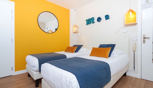 Premium-Zimmer, 2 Einzelbetten, Nichtraucher, Blick auf den Innenhof