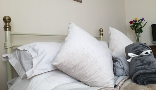 Doppelzimmer, eigenes Bad (Salmon Room)