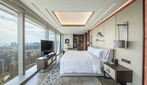 Premier-Zimmer, 1 King-Bett, Meerblick (and City View)