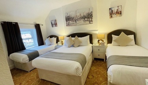 Deluxe-Dreibettzimmer, Mehrere Betten, Nichtraucher, Bergblick